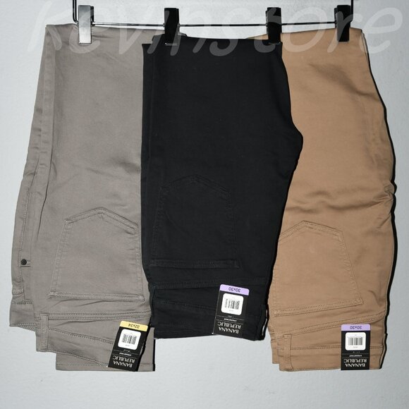 3 pairs Banana Republic Men's 5 Pocket Pants . Price is for 3